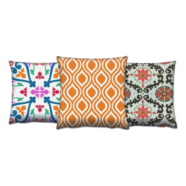 Aberto Design Juego de Cojines Multicolor de 3 Piezas